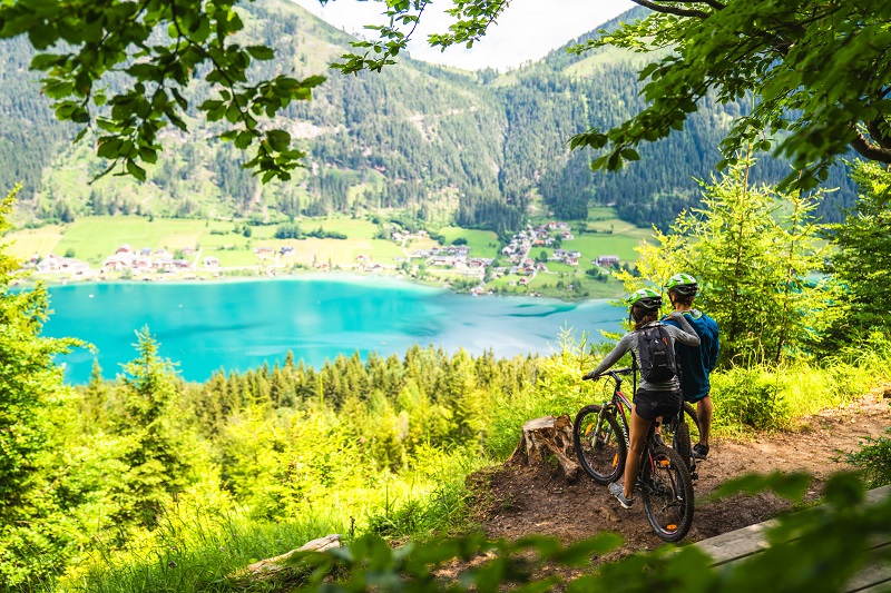 Hotel zum Weissensee Kärnten gemütlich Aktivurlaub Naturpark Mountainbike Mountainbikeurlaub Aktivurlaub