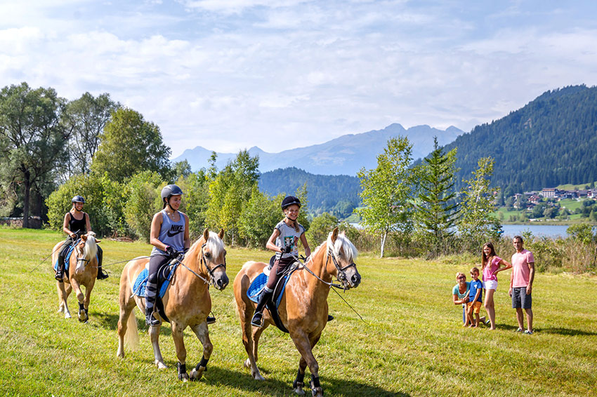 Hotel Gasthof Weissensee Kärnten Reiten und Kutschfahrten für Pferdeliebhaber