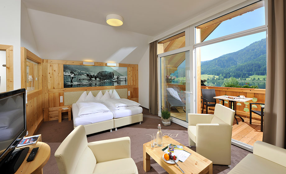 Doppelzimmer Superior Top Hotel Gasthof Weissensee Kärnten